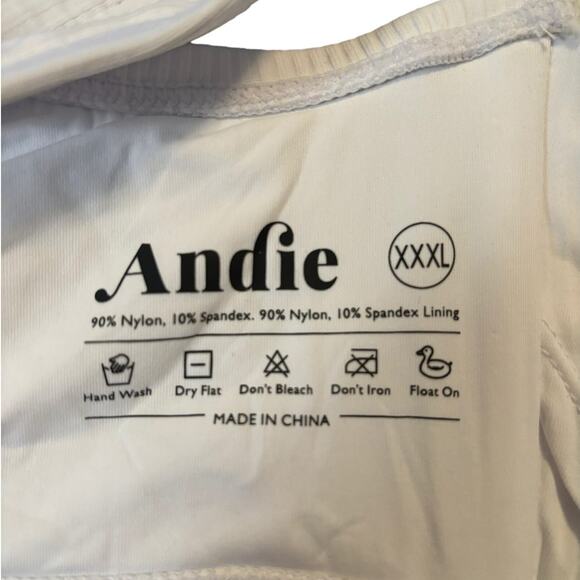 NWT Andie Wyndwood Rib Top Women's Size 3XL White Ribbed One Shoulder NEW - Picture 10 of 12